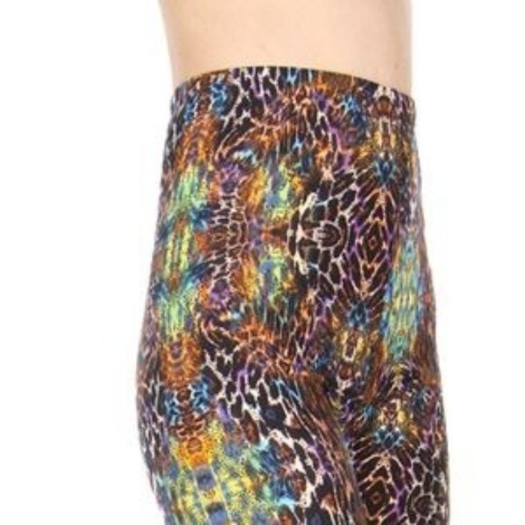 Reg One Size Womens Animal Print Leggings | Leopard Print Leggings | Leggings Bl - Picture 6 of 9